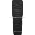 New Fashion Ruched Stretch Leather Maxi Daily Skirt DEM/DOM Manufacture Wholesale Fashion Women Apparel (TA5171S)